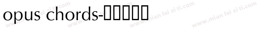 opus chords字体转换